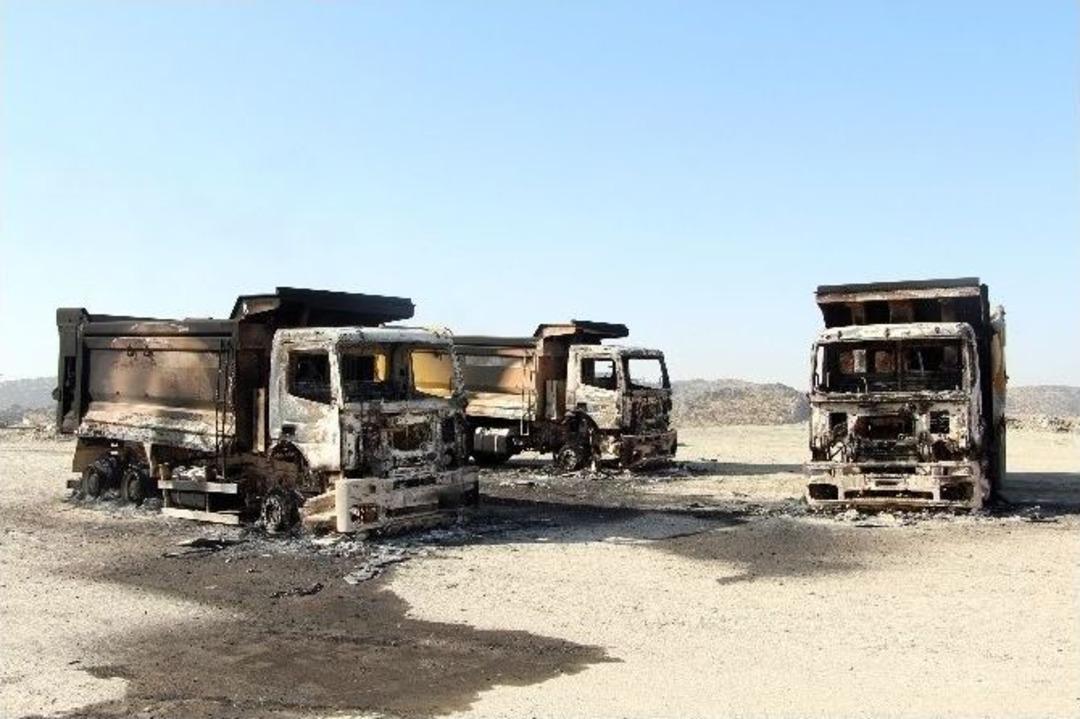 30 Aracın Yakıldığı Cudi Dağı&rsquo;ndaki Yol İnşaatı Durdu