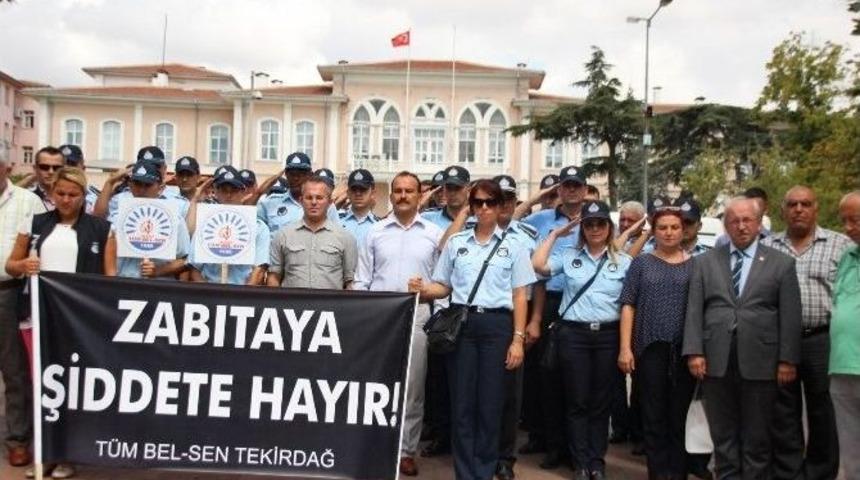 Tekirdağ&rsquo;da Zabıta Ekiplerine Yapılan Saldırılar Kınandı