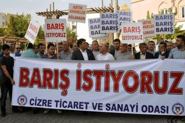 Cizre de Sivil Toplum &Ouml;rg&uuml;tlerinden  silahlar Sussun  &Ccedil;ağrısı 1