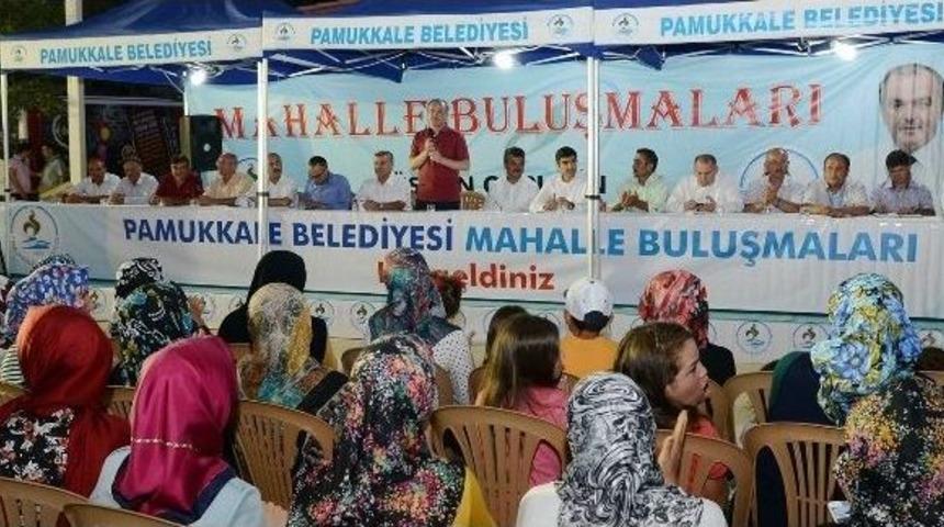 Başkan Gürlesin Kurtluca Mahallesi’nde Halkla Buluştu