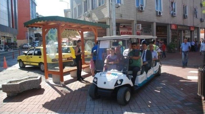 Mekik Ve Golfb&uuml;s&rsquo;e Ahşap Bekleme Durakları Yapıldı