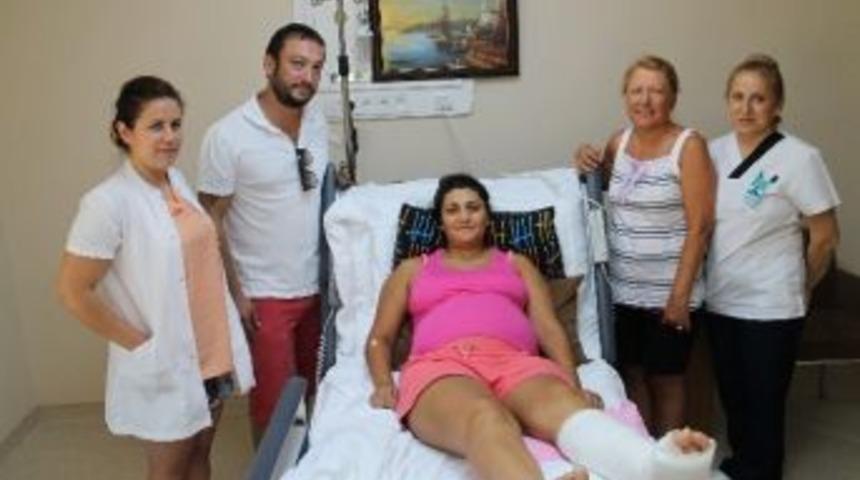 Hamile Kadın Y&uuml;celen Hastanesi&rsquo;nde Ameliyatla Sağlığına Kavuştu