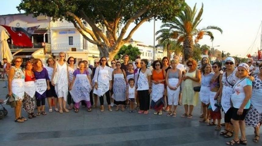 Bodrum&rsquo;da &rsquo;barışa Bir T&uuml;lbent De Sen Bağla&rsquo; Etkinliği