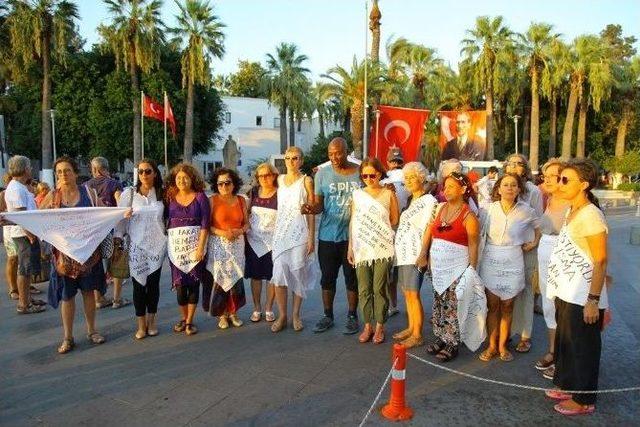 Bodrum&rsquo;da &rsquo;barışa Bir T&uuml;lbent De Sen Bağla&rsquo; Etkinliği 1