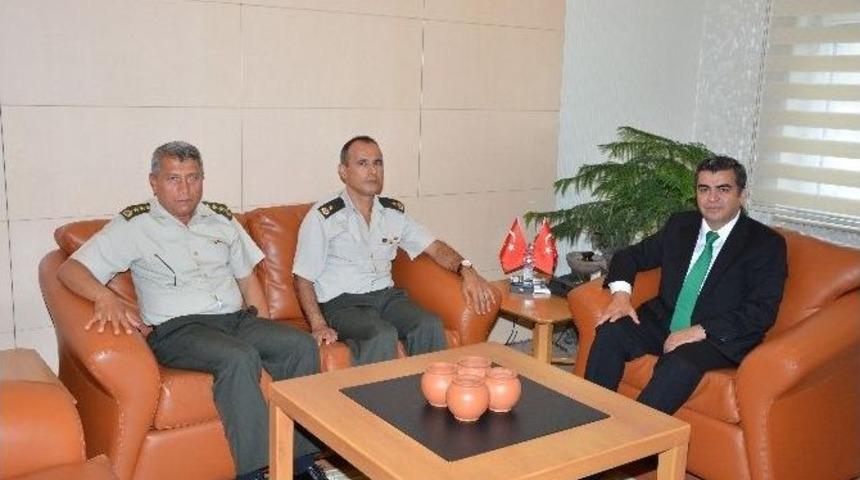 Vali D&uuml;zg&uuml;n, Tuğgeneral &Ouml;zcan&rsquo;ı Kabul Etti