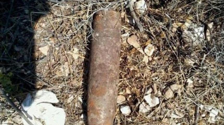 Didim'de Patlamamış Top Mermisi Bulundu