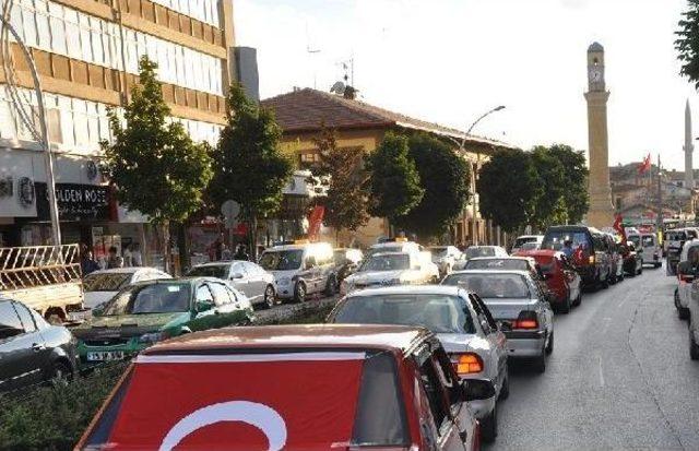 Çorum'da Terörü Protesto Konvoyu Düzenlendi