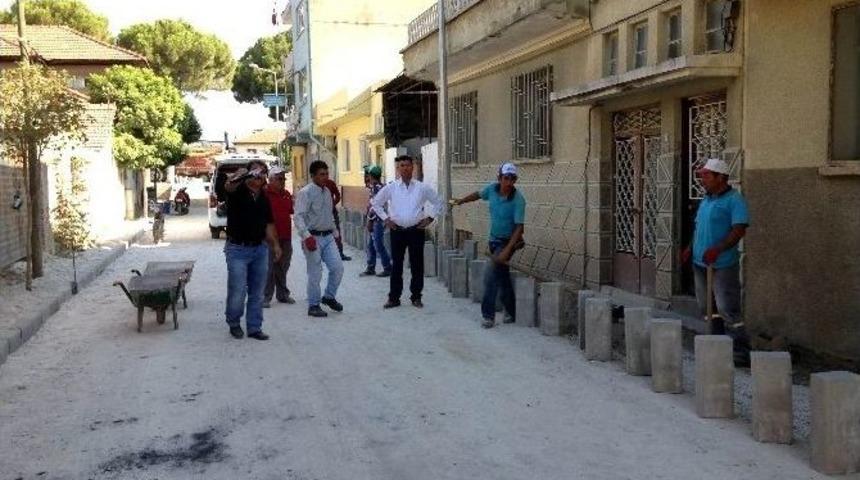 Germencik Belediyesi Yol Ve Kaldırım &Ccedil;alışmalarına Hız Verdi