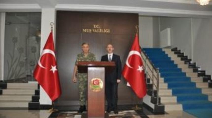 Orgeneral Mendi&rsquo;den Vali B&uuml;y&uuml;kersoy&rsquo;a Ziyaret