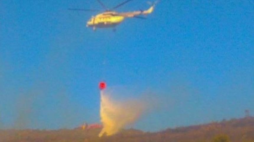 &Ccedil;alılık Yangını Havadan M&uuml;dahele Ile S&ouml;nd&uuml;r&uuml;ld&uuml;