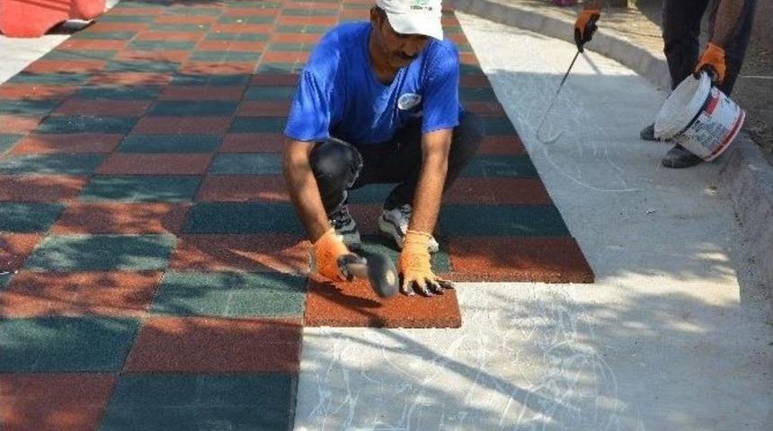 Ceylanpınar Belediyesi&rsquo;nden Park &Ccedil;alışmaları