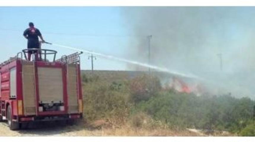 K&ouml;şk&rsquo;te &Ouml;rt&uuml; Yangını Korkuttu