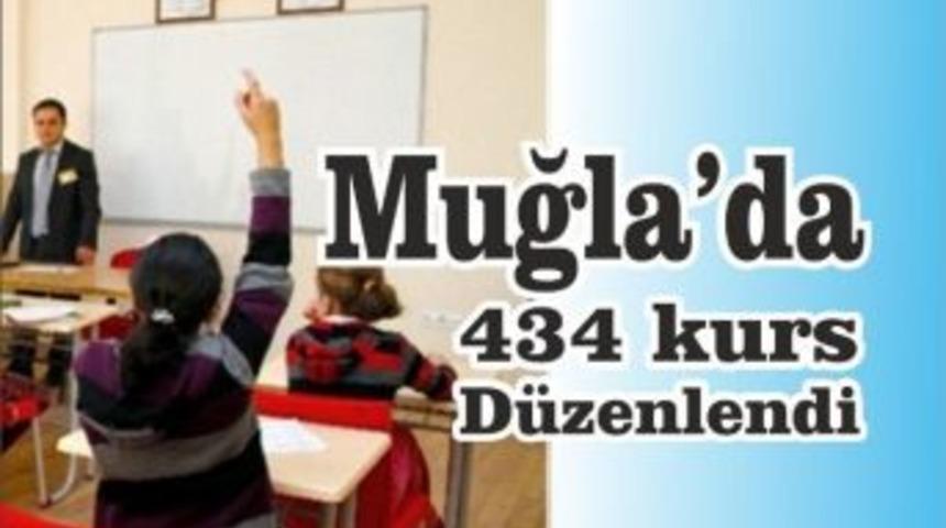 Muğla&rsquo;da 434 Kurs D&uuml;zenlendi