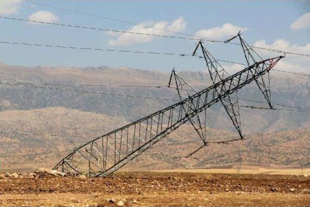 Pkk'lılar Silopi’De Yüksek Gerilim Hattına Bomba Ile Saldırdı