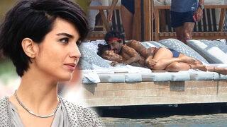 Tuba Büyüküstün, Umut Evirgen'le pozlarını eleştirenlere isyan etti 'Olduğunuzdan daha mı günahsız...'