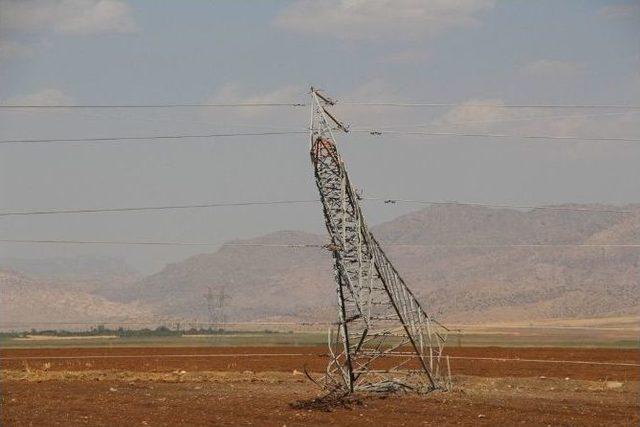 Pkk’dan Silopi’de Elektrik Hattına Bombalı Saldırı