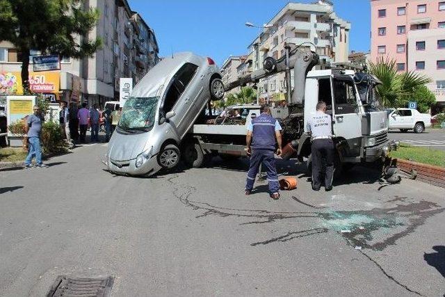 Zonguldak’taki Kaza Anı Kameralara Yansıdı