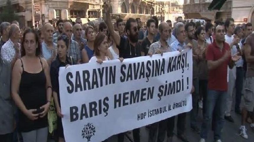 Hdp'lilerin Protesto Y&uuml;r&uuml;y&uuml;ş&uuml;ne Polis Izin Vermedi