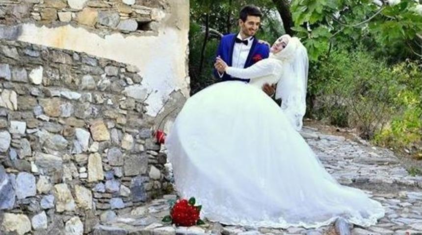 &Ouml;fke Kontrol&uuml;n&uuml; Başarı İle Ge&ccedil;en Damat Geline Kavuştu