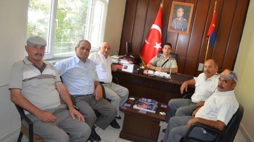 Gazilerden Yeni Jandarma Komutanını Ziyaret Etti