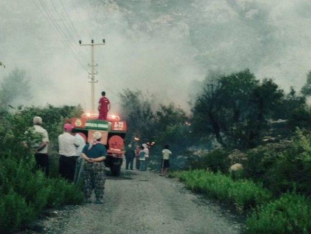 Gazipaşa’da Yangın