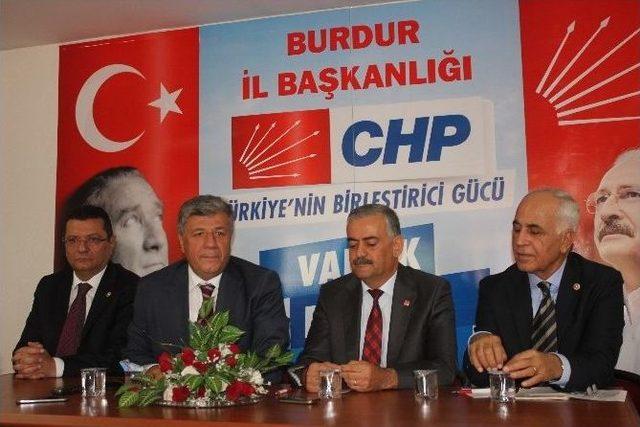 Chp Milletvekilleri Mustafa Balbay Ve Hüseyin Çamak Burdur’da