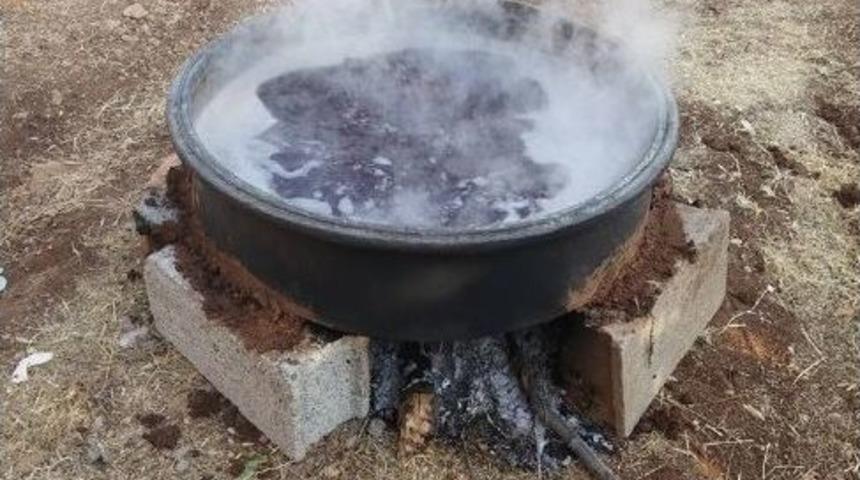 &Uuml;z&uuml;m Pekmezi Yapımı Başladı