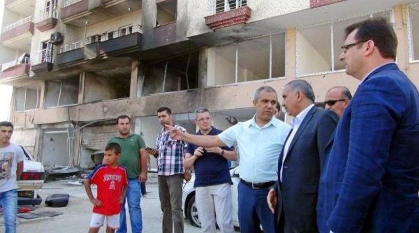 Kızıltepe'de Polise Roketatarlı Saldırının Izleri Silinmeye &Ccedil;alışılıyor (2)