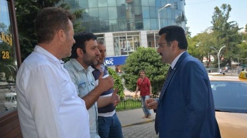 Başkan Gen&ccedil;, Meydan Parkı Esnafını Ziyaret Etti