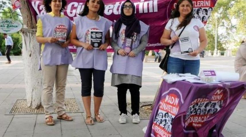 Gaziantep&rsquo;Te Kadın Cinayetleri Protesto Edildi