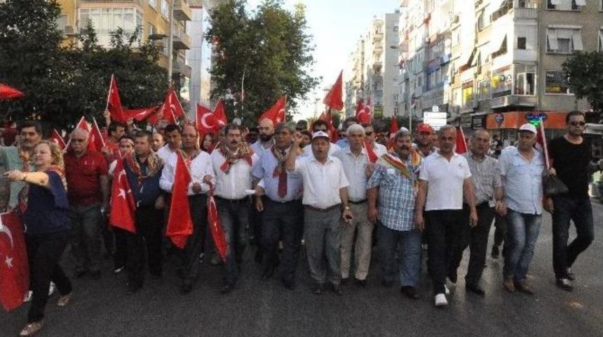 Y&ouml;r&uuml;klerden Ter&ouml;r&uuml; Kınama Ve Birlik Y&uuml;r&uuml;y&uuml;ş&uuml;