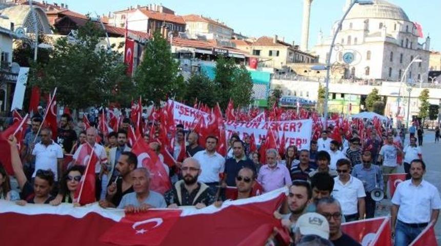 Bolu'da Terör Protestosu