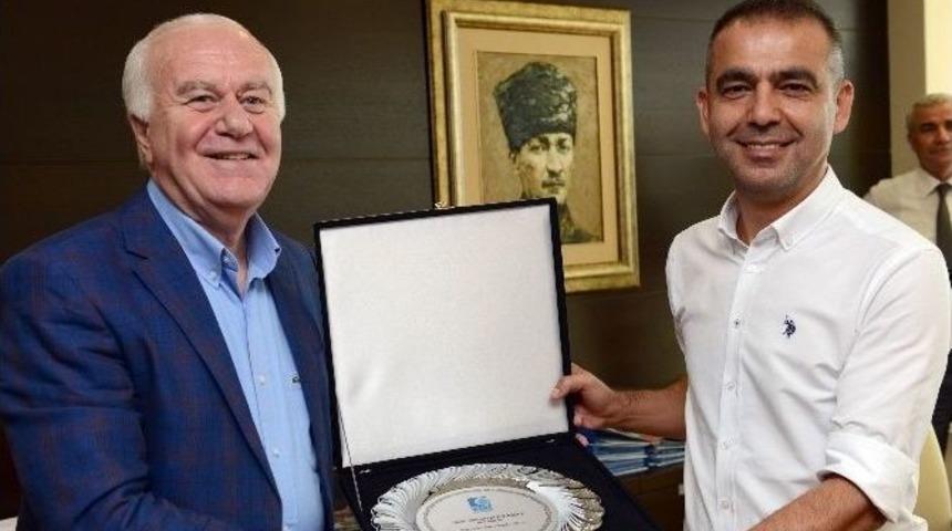 Kuddusi M&uuml;ft&uuml;oğlu&rsquo;dan Faruk Kara&ccedil;ay&rsquo;a Ziyaret