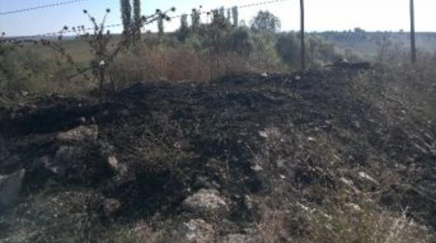 Hisarcık&rsquo;ta Arazi Yangını