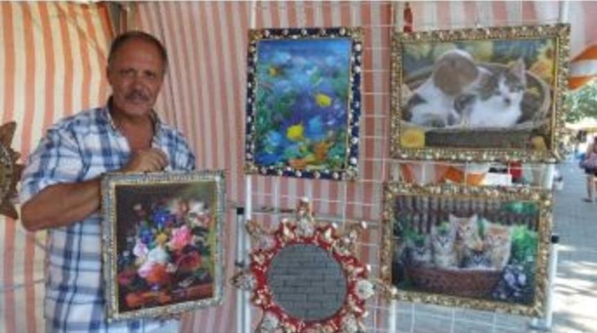 Burhaniye&rsquo;de Bilecen&rsquo;in Eserleri Beğenildi