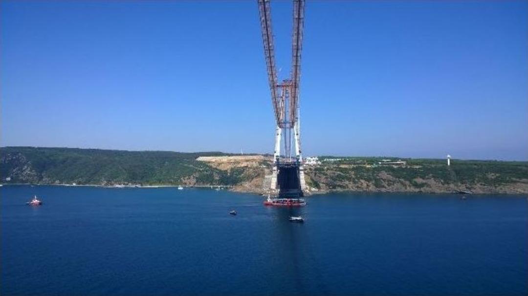 (&ouml;zel Haber) 3. K&ouml;pr&uuml;n&uuml;n &Ccedil;elik Tabliye Montajının Yarısı Bitti