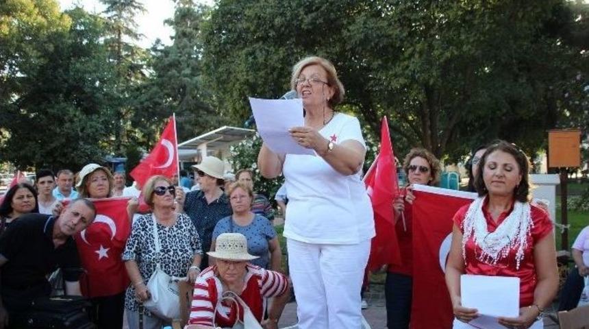 Tekirdağ’da Kadınlar Terörü Lanetledi