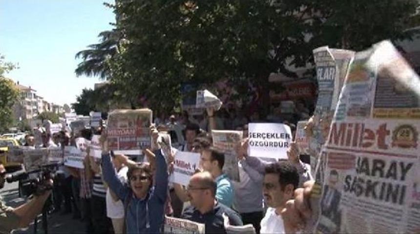 Mecidiyek&ouml;y'de "ipek Grubu'na Operasyon" Protestosu