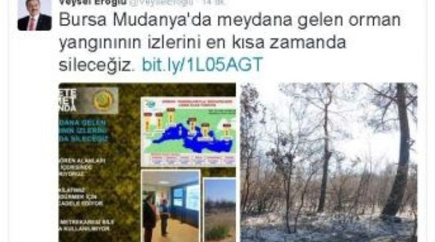 Eroğlu: "bursa&rsquo;daki Yangının İzlerini Sileceğiz"