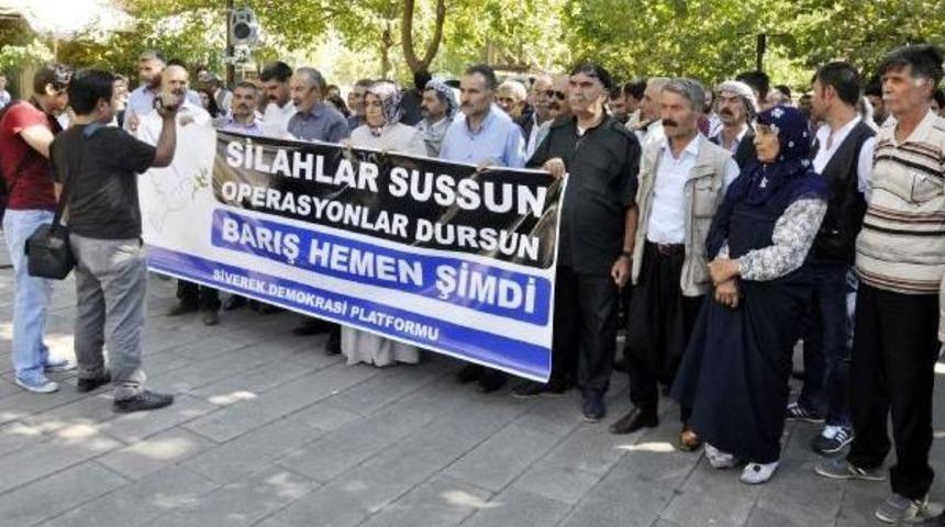 Siverek'te Demokrasi Platformu'ndan Barış &Ccedil;ağrısı