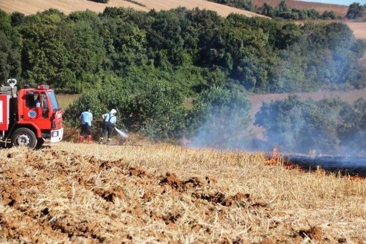 Tekirdağ’da Anız Yangını Korkuttu G4