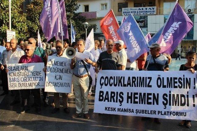 Manisa Kesk&rsquo;ten &ldquo;1 Eyl&uuml;l D&uuml;nya Barış G&uuml;n&uuml;&rdquo; Eylemi 3