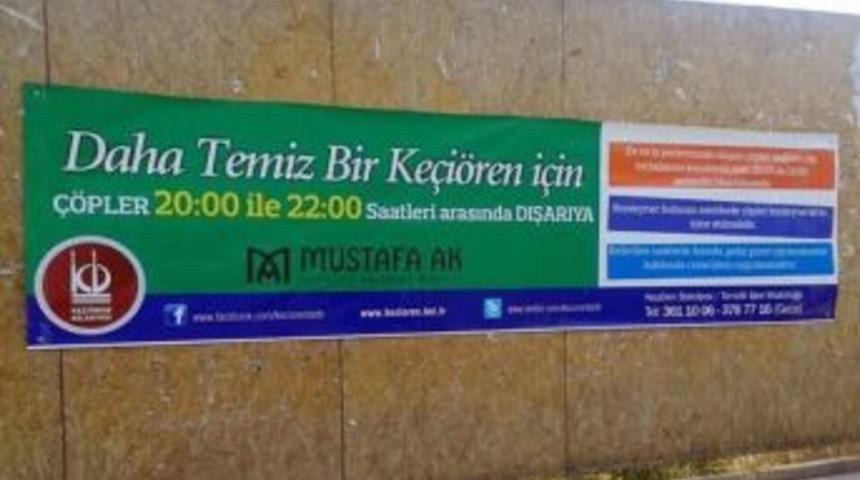Ke&ccedil;i&ouml;ren Belediyesi&rsquo;nden Vatandaşlara &Ccedil;&ouml;p Uyarısı
