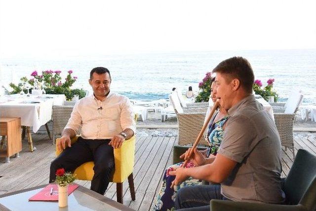 Alanya Belediye Başkanı Yücel, Rus Kanallarına Röportaj Verdi 1