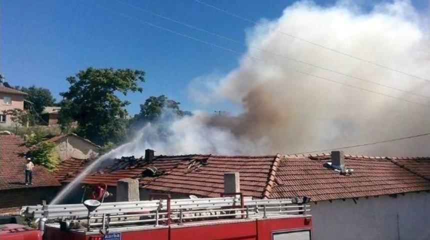 Kütahya’da Samanlık Yangını