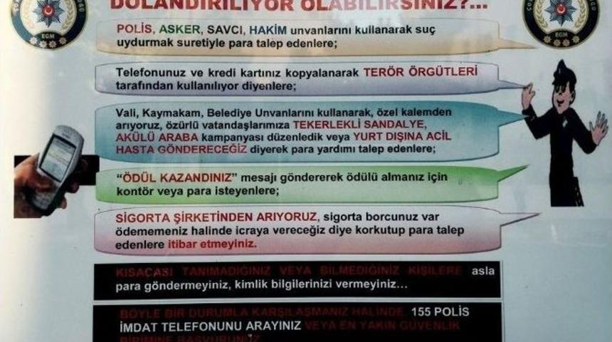 Sungurlu&rsquo;da Dolandırıcılara Afişli &Ouml;nlem