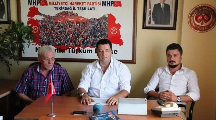 Mhp S&uuml;leymanpaşa İl&ccedil;e Teşkilatından Basın A&ccedil;ıklaması