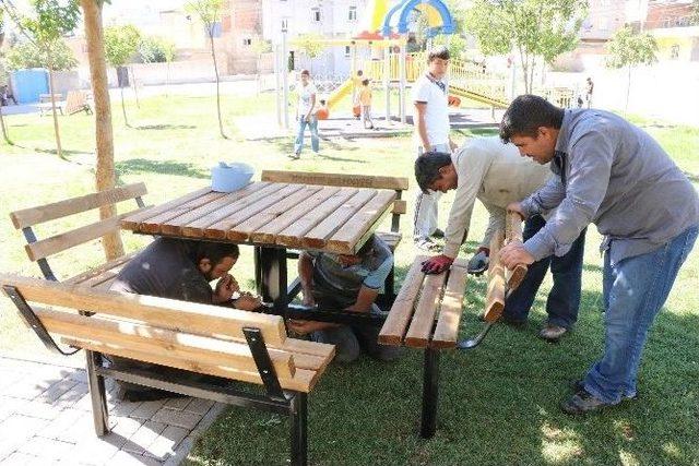 Haliliye Belediyesi Parkları Yeniliyor