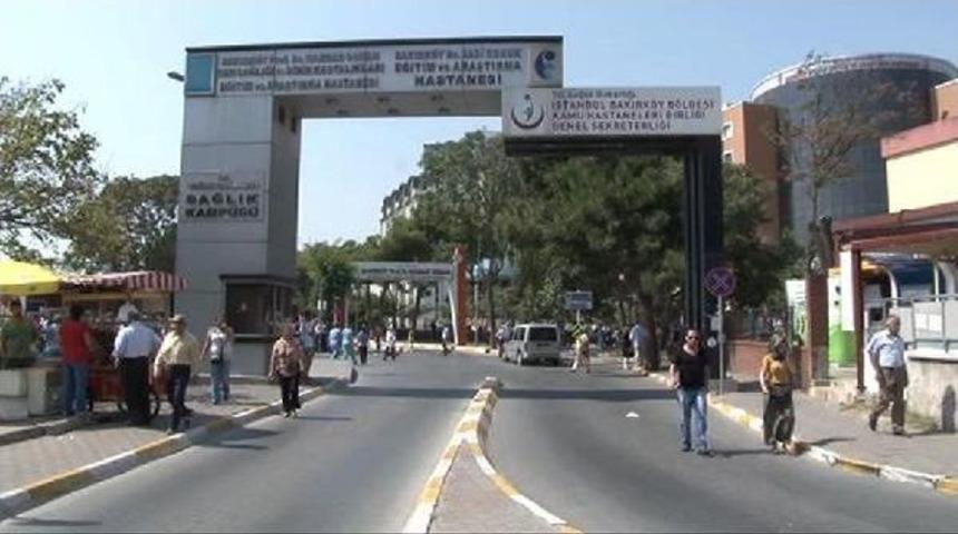 Bakırk&ouml;y Ruh Ve Sinir Hastalıkları Hastanesi'nde Sağlık &Ccedil;alışanlarından Eylem