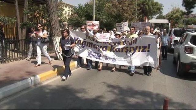 Bakırköy Ruh Ve Sinir Hastalıkları Hastanesi'nde Sağlık Çalışanlarından Eylem